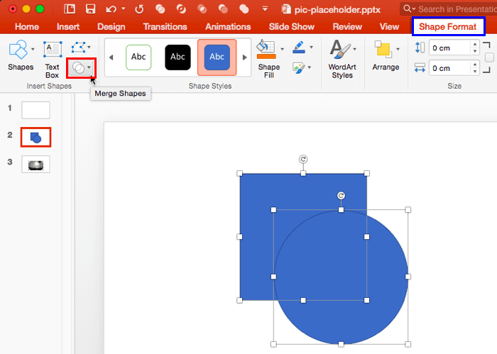 merge shapes in powerpoint 2010 not available