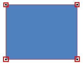 Shape in Edit Points mode Shape in Edit Points mode