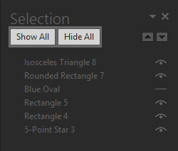 Show All/Hide All buttons