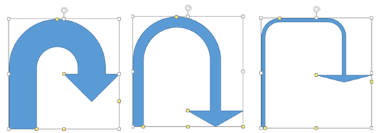A U-turn Arrow with a modified curve and arrowhead