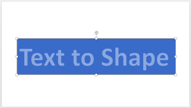 Text Box above Rectangle shape