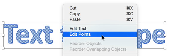 Edit Points option to be selected