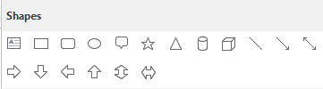 Recently Used Shapes