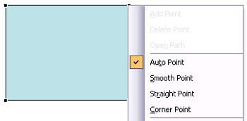 Learn PowerPoint 2003 for Windows: Types of Points (Vertexes)