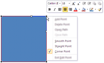 Learn PowerPoint 2010: Types of Points (Vertexes) in PowerPoint
