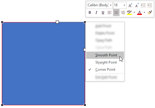 Choose Smooth Point type