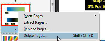 Delete pages
