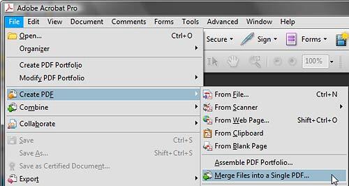 Merge files into a single PDF Merge files into a single PDF