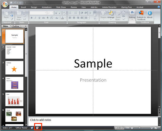 Presentation marked as final Presentation marked as final
