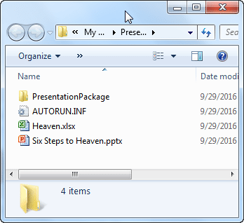 Folder with the copied files Folder with the copied files