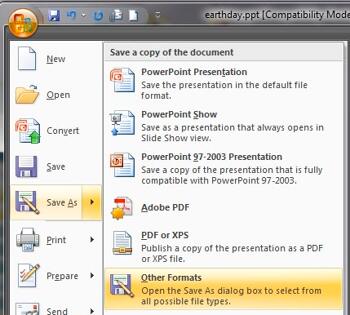 Convert PowerPoint to Flash Manually