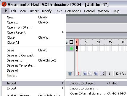 Import to stage Import to stage