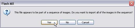 Import images in a sequence Import images in a sequence