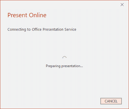 Connects to the Office Presentation Service Connects to the Office Presentation Service