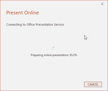 Present Online in PowerPoint 2016 for Windows