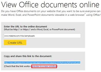 Share PowerPoint Presentations Online using the Microsoft Office Web Viewer