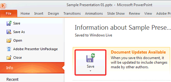 Save button Save button