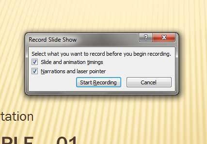 Record Slide Show in PowerPoint 2010 for Windows