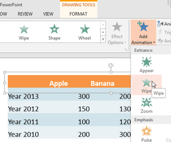Learn PowerPoint 2013 for Windows: Animate Ungrouped Tables