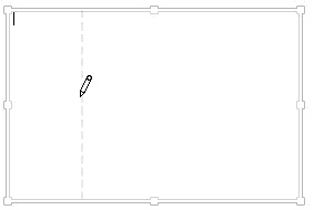Vertical line being drawn within the table Vertical line being drawn within the table