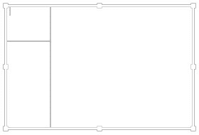 Horizontal line drawn only till the vertical line Horizontal line drawn only till the vertical line