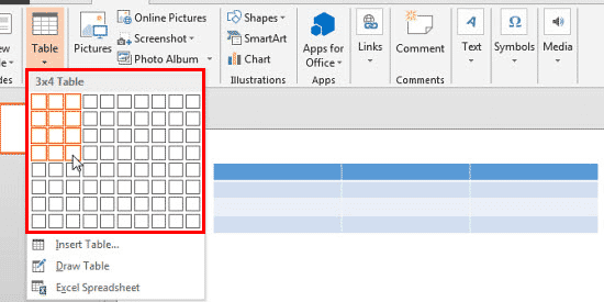 how to make two columns in powerpoint 2013