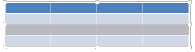 Table Row selected