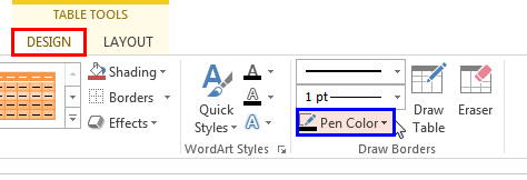 Pen Color button