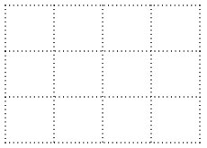 Table drawn with selected border line style