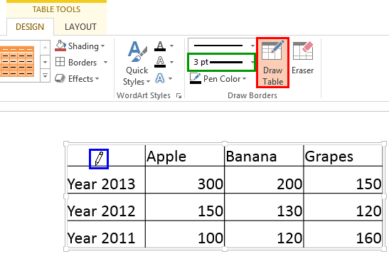 change the cell outline weight in excel for mac