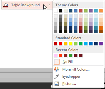 Table Background sub-gallery Table Background sub-gallery