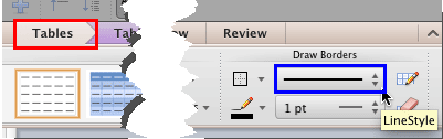 Line Style button Line Style button