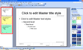 Learn PowerPoint 2003 for Windows: Multiple Slide Masters