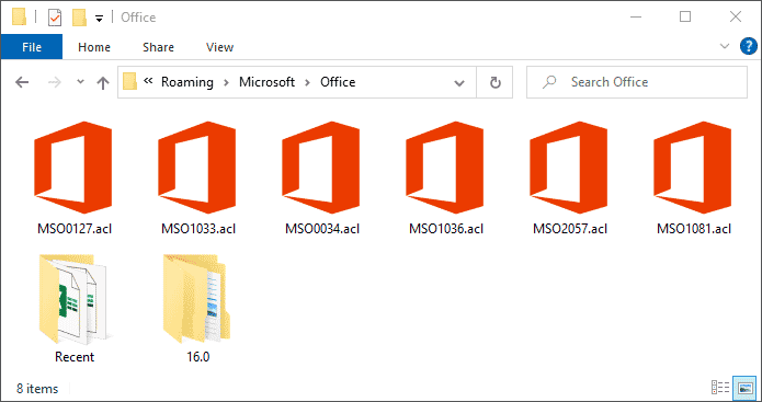 ACL files are located in your computer ACL files are located in your computer