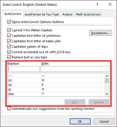 Creating and Editing AutoCorrect Entries in PowerPoint 365 for Windows