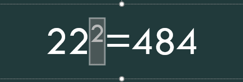 Text formatted as Superscript in PowerPoint for Windows Text formatted as Superscript in PowerPoint for Windows