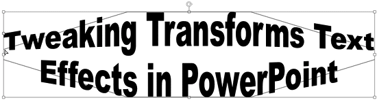 Transform effect being tweaked using the pink handle - Indezine Transform effect being tweaked using the pink handle