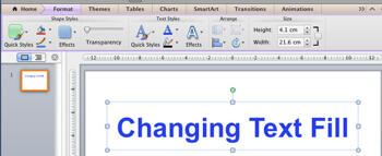 Learn PowerPoint 2011 for Mac: Text Fills
