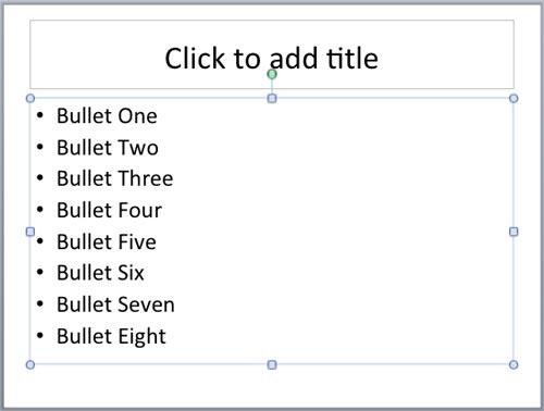 inserting a bullet into text in word for mac