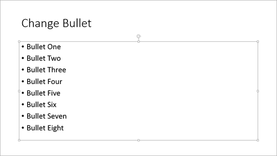 Slide with bulleted text - Indezine Slide with bulleted text