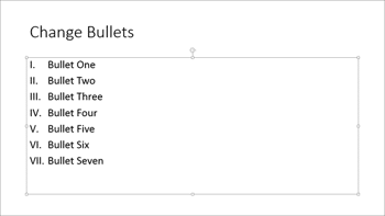 Learn PowerPoint 2013 for Windows: Change the Numbered List Style