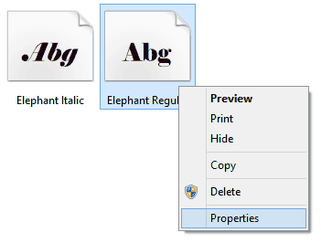 Choose the Properties option - Indezine Choose the Properties option