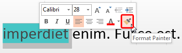 Format Painter button within Mini Toolbar - Indezine Format Painter button within Mini Toolbar