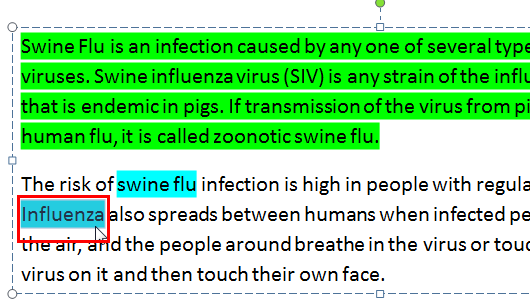 Highlighted text is selected - Indezine Highlighted text is selected