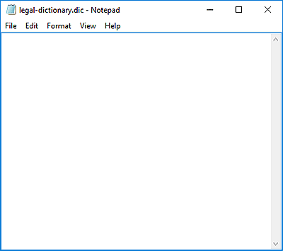 New dictionary file opened in Notepad - Indezine New dictionary file opened in Notepad
