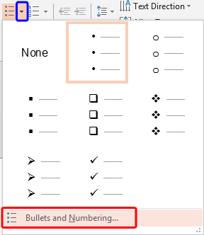 Bullets drop-down gallery - Indezine Bullets drop-down gallery