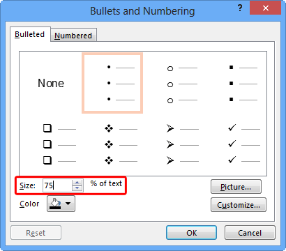 Size value is changed - Indezine Size value is changed