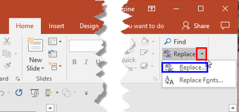 Find and Replace Words in PowerPoint 2016 for Windows