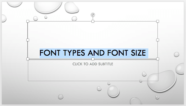 best font size for powerpoint presentation