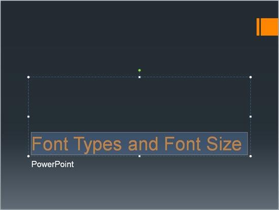 best font and size for powerpoint presentations